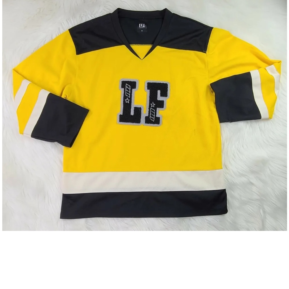 LF Los Angeles Boutique Men’s Bright Color Block Yellow/Black Jersey